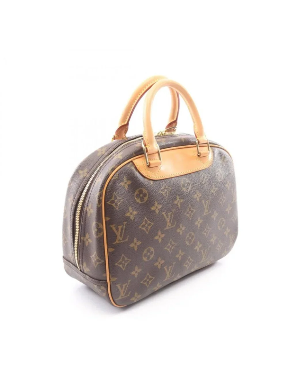 Louis Vuitton Handbag Trouville Monogram Canvas Leather